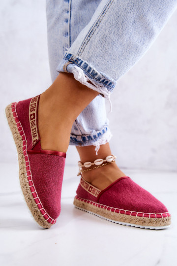  espadrillas Un modello convincente Big Star JJ274880 Rosa scuro