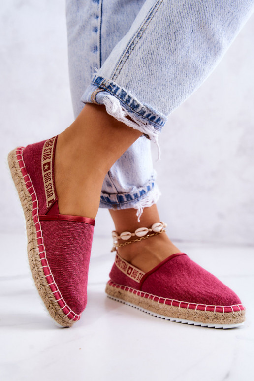  espadrillas Un modello convincente Big Star JJ274880 Rosa scuro