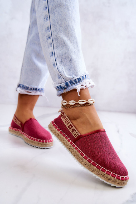  espadrillas Un modello convincente Big Star JJ274880 Rosa scuro