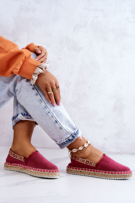  espadrillas Un modello convincente Big Star JJ274880 Rosa scuro