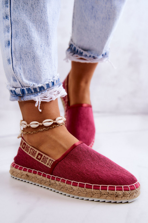  espadrillas Un modello convincente Big Star JJ274880 Rosa scuro