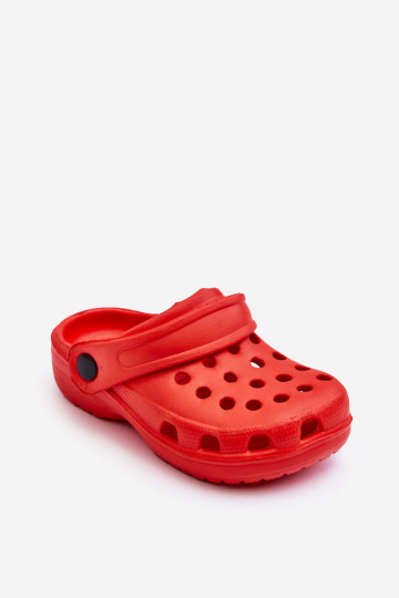Pantofole leggere Crocs per bambini Pantofole colore rosso Percy