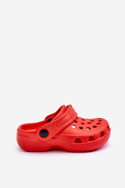 Pantofole leggere Crocs per bambini Pantofole colore rosso Percy
