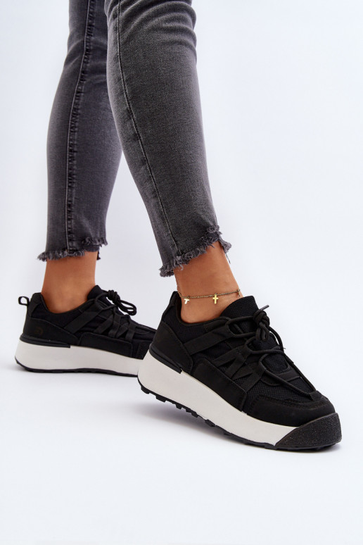 Scarpe sportive da donna, scarpe da ginnastica colore nero Phyrena