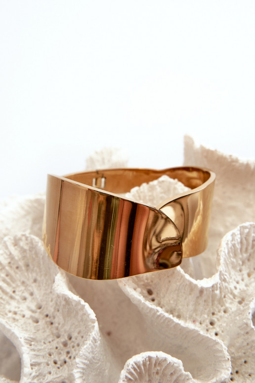 Gładka Un braccialetto dall acciaio inossidabile colore dorato