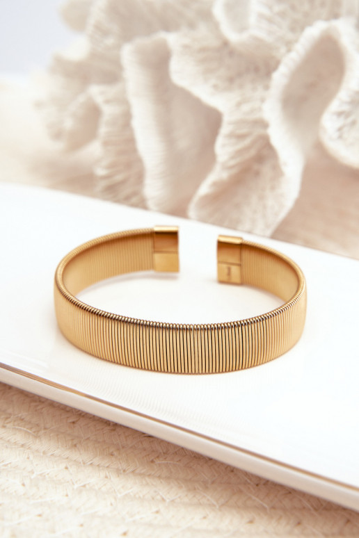 Elastyczna Un braccialetto Femminile dall acciaio inossidabile colore dorato