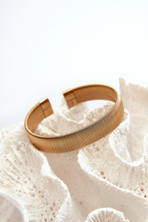 Elastyczna Un braccialetto Femminile dall acciaio inossidabile colore dorato