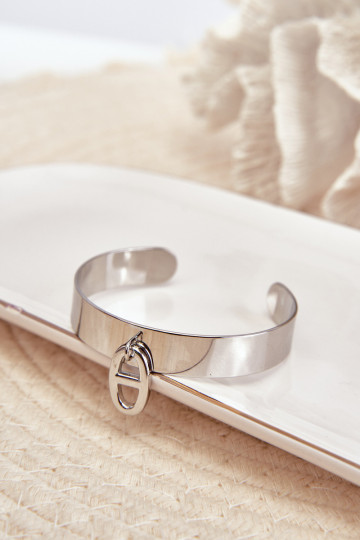 Un braccialetto con ornamenti Stal NierdzeAna color argento 2