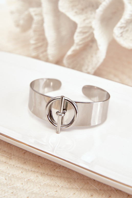 Un braccialetto Femminile con ornamenti Stal NierdzeAna color argento