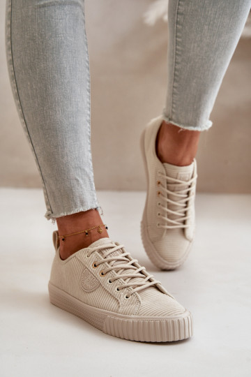 Velluto Scarpe per il tempo libero riscaldamento Big Star OO274812 Hi-Poly System beige 2