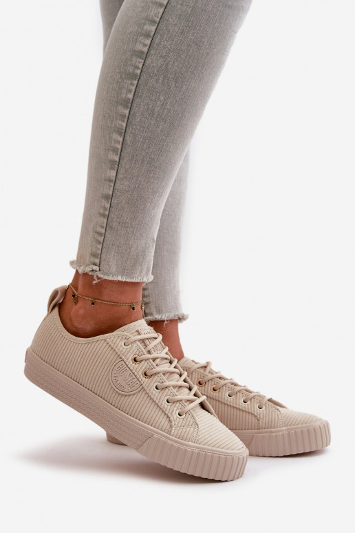 Velluto Scarpe per il tempo libero riscaldamento Big Star OO274812 Hi-Poly System beige