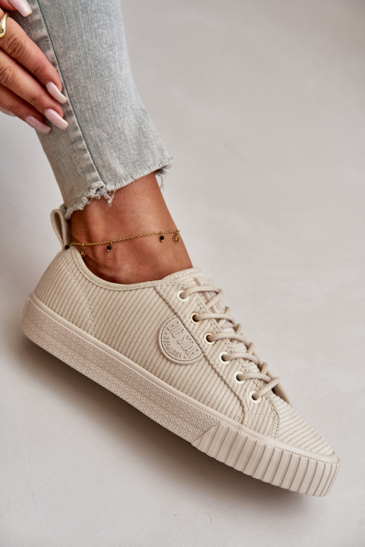 Velluto Scarpe per il tempo libero riscaldamento Big Star OO274812 Hi-Poly System beige