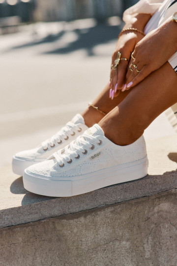 Scarpe per il tempo libero con pizzo Lee Cooper LCIN-25-31-3438L Colore bianco 2