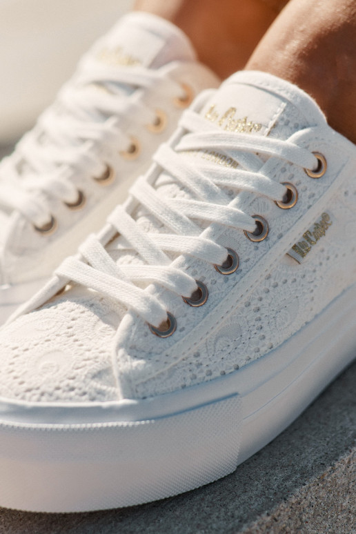 Scarpe per il tempo libero con pizzo Lee Cooper LCIN-25-31-3438L Colore bianco