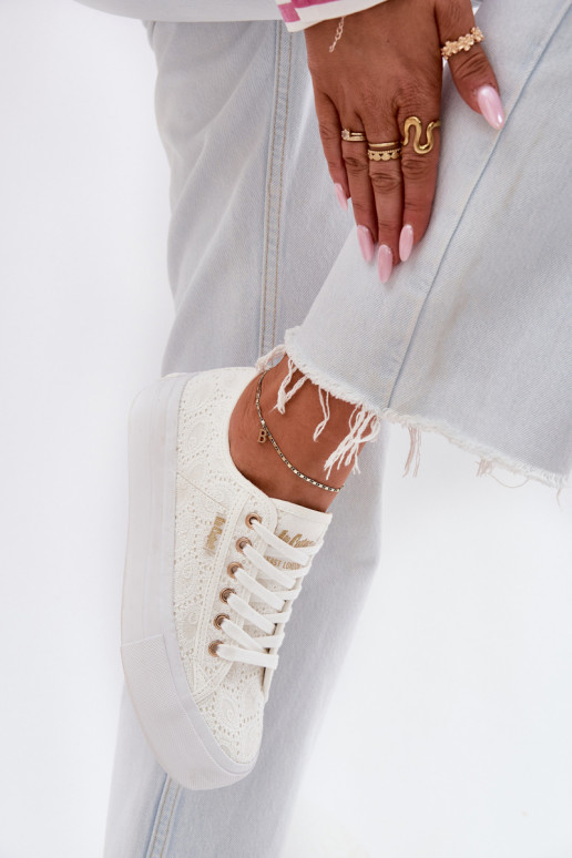 Scarpe per il tempo libero con pizzo Lee Cooper LCIN-25-31-3438L Colore bianco