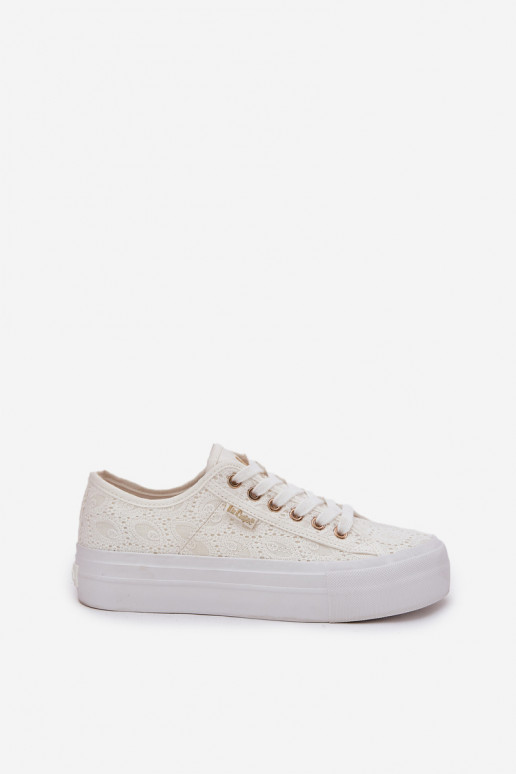 Scarpe per il tempo libero con pizzo Lee Cooper LCIN-25-31-3438L Colore bianco