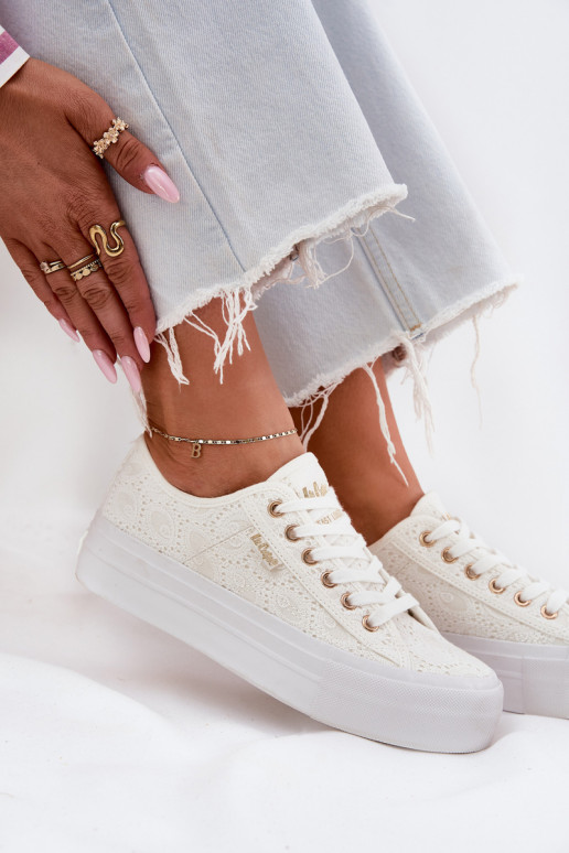 Scarpe per il tempo libero con pizzo Lee Cooper LCIN-25-31-3438L Colore bianco