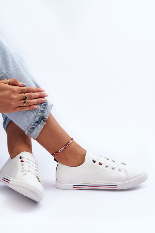 Pelle scarpe da ginnastica Femminile Colore bianco Mossaia