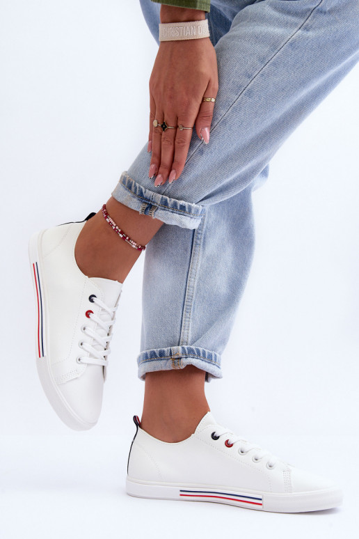 Pelle scarpe da ginnastica Femminile Colore bianco Mossaia