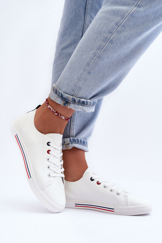 Pelle scarpe da ginnastica Femminile Colore bianco Mossaia