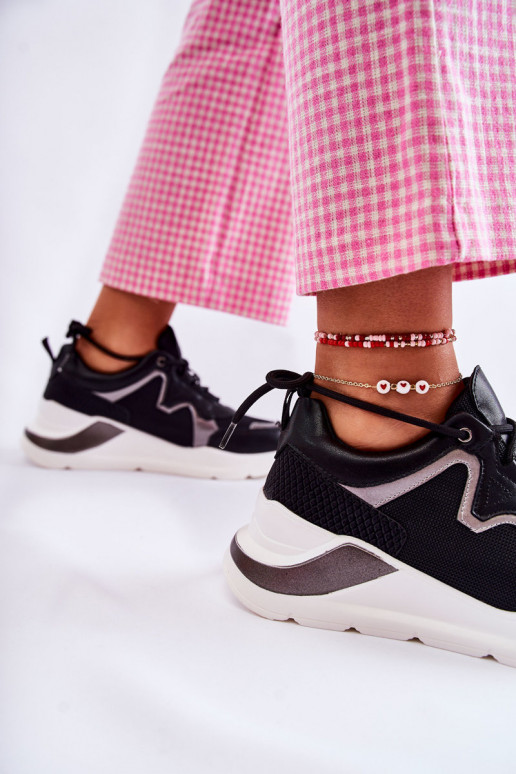 Femminile Alla moda Scarpe modello sneakers colore nero Allie