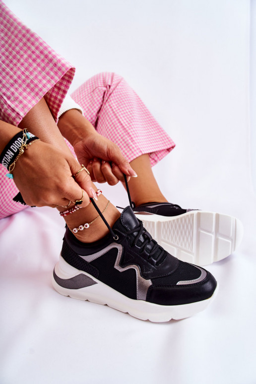 Femminile Alla moda Scarpe modello sneakers colore nero Allie