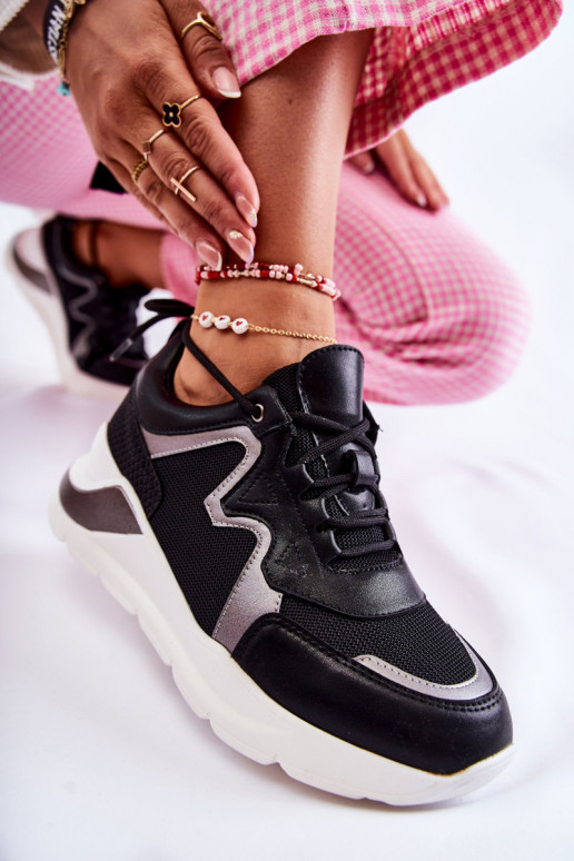 Femminile Alla moda Scarpe modello sneakers colore nero Allie