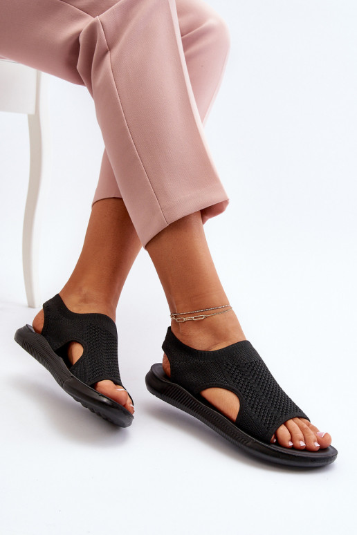 Stile sportivo Sandali da donna colore nero Cesys