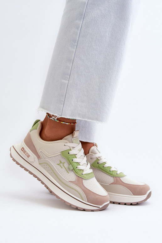 Scarpe modello sneakers Femminile Big Star NN274A091 beige-colore verde