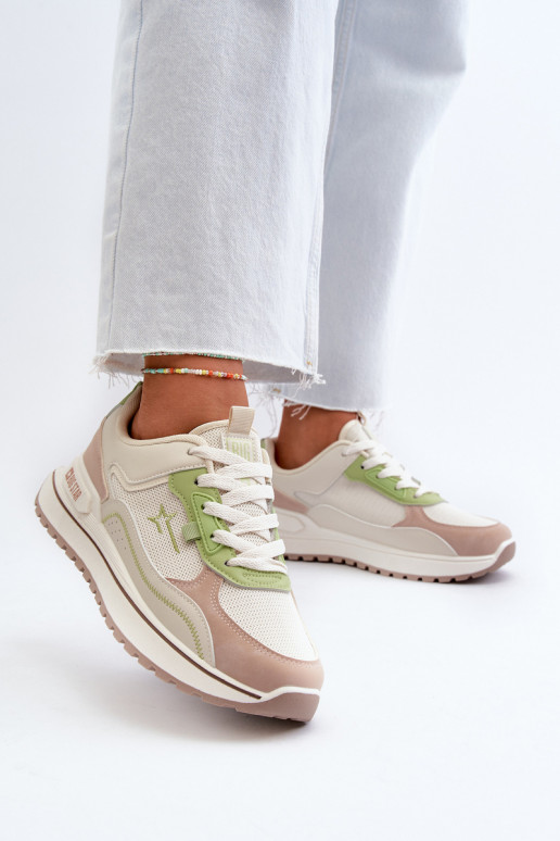 Scarpe modello sneakers Femminile Big Star NN274A091 beige-colore verde