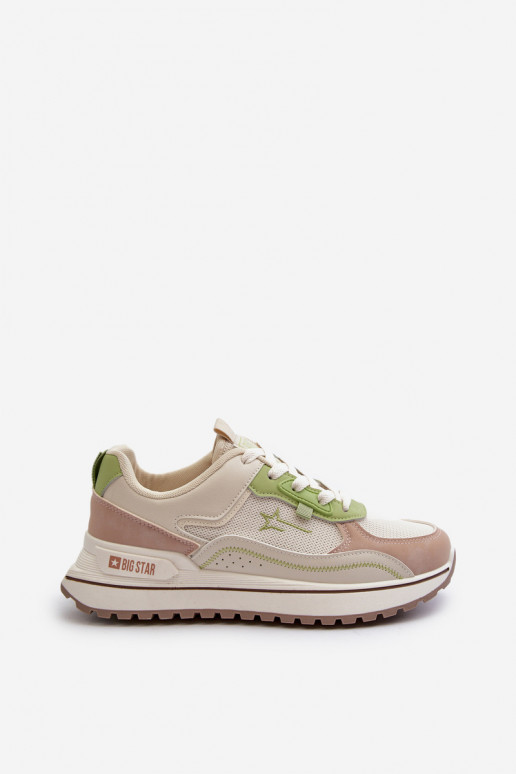 Scarpe modello sneakers Femminile Big Star NN274A091 beige-colore verde