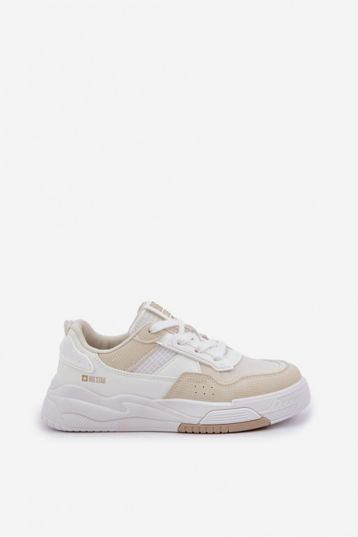 Scarpe modello sneakers con una piattaforma Big Star OO274A155 Bianco-beige