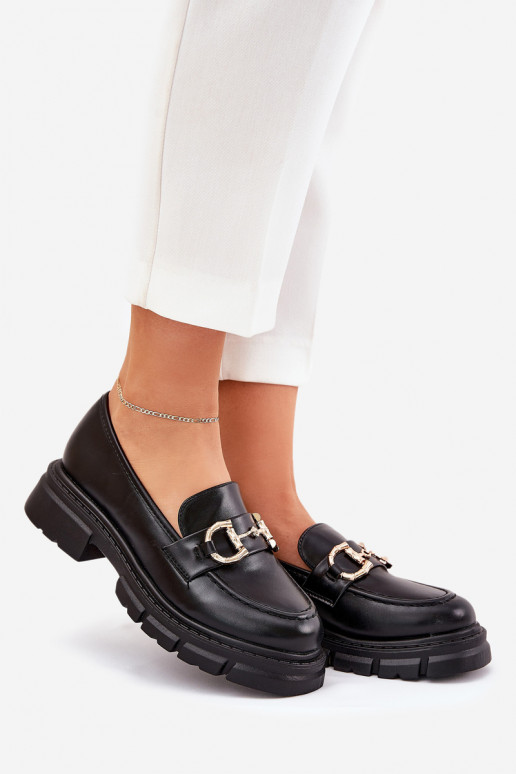 mocassini da donna Eko Pelle Ze colore doratom Detalem colore nero Ravalissea