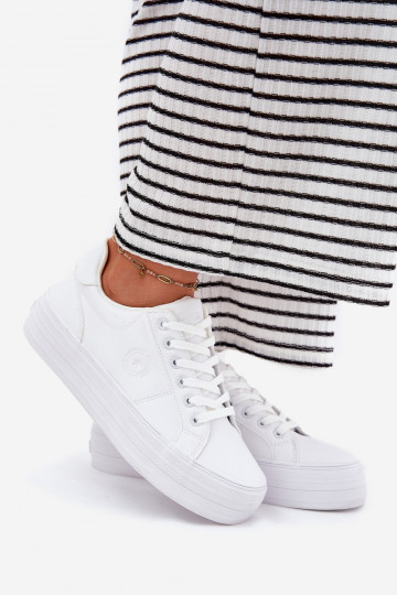Eko Pelle Scarpe per il tempo libero con una piattaforma Big Star RR274298 Colore bianco 2