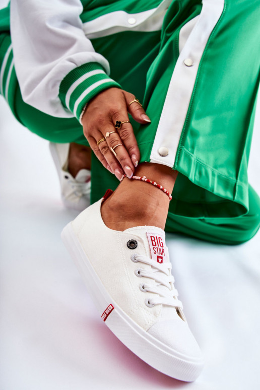 Scarpe da donna Big Star FF274087 Bianco-colore rosso