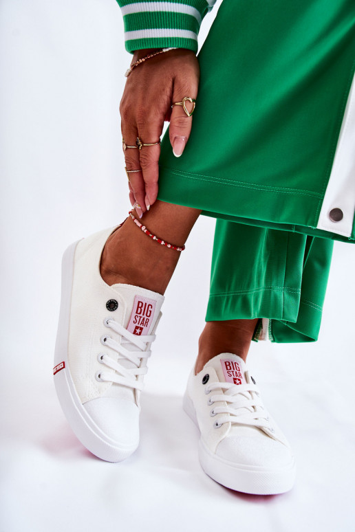 Scarpe da donna Big Star FF274087 Bianco-colore rosso