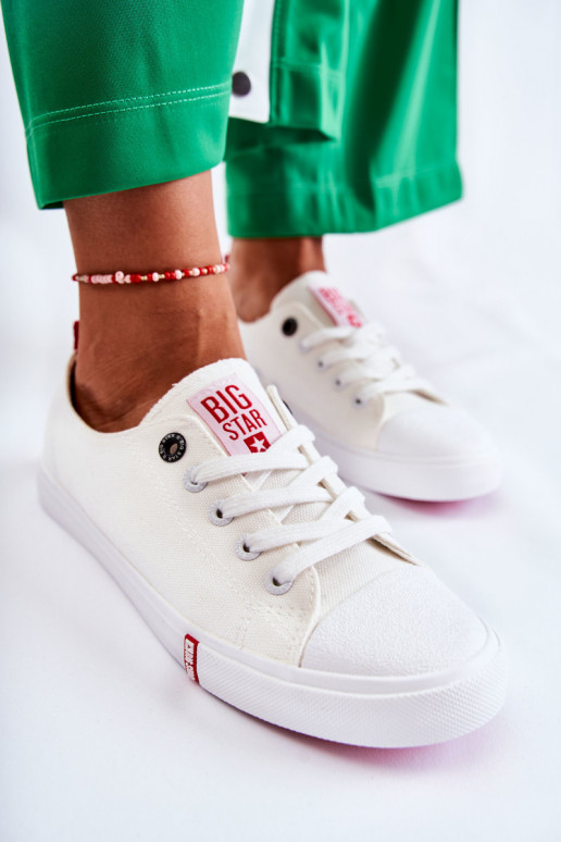 Scarpe da donna Big Star FF274087 Bianco-colore rosso