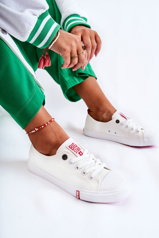 Scarpe da donna Big Star FF274087 Bianco-colore rosso