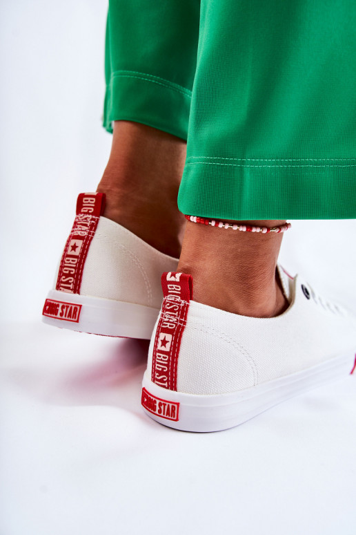 Scarpe da donna Big Star FF274087 Bianco-colore rosso