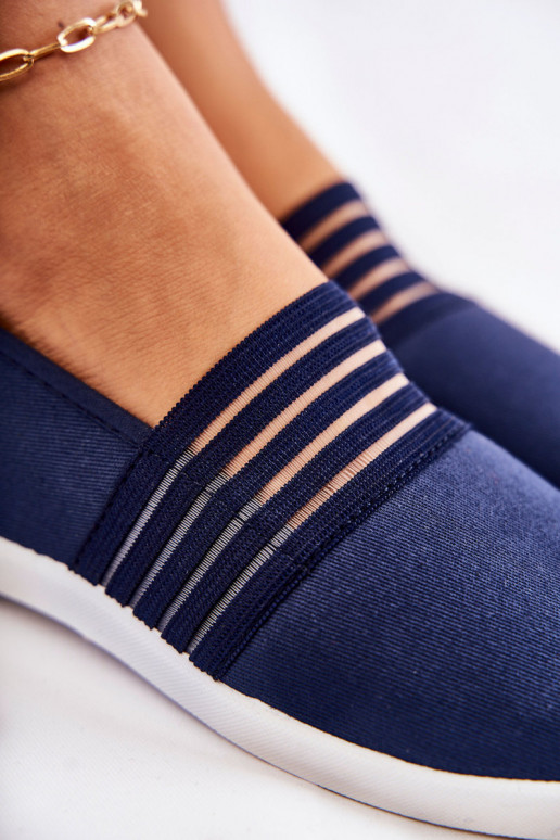 Femminile Scarpe da ginnastica  Slip-On blu scuro Lilis