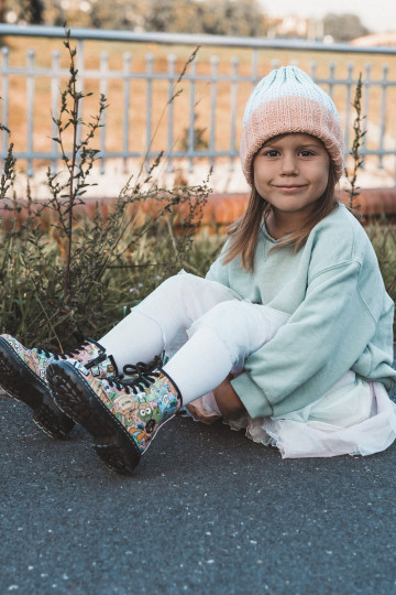 Calde scarpe per bambini Stampa colore rosa Dexi 2