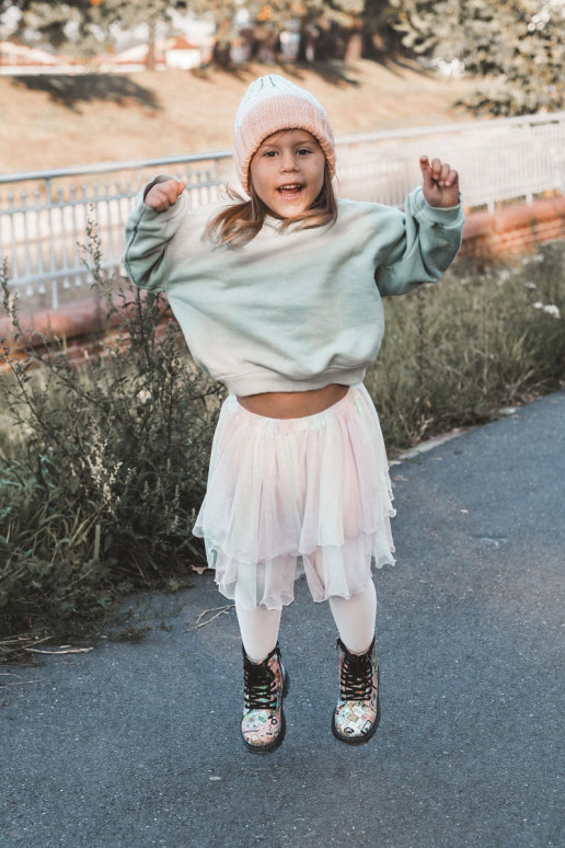 Calde scarpe per bambini Stampa colore rosa Dexi