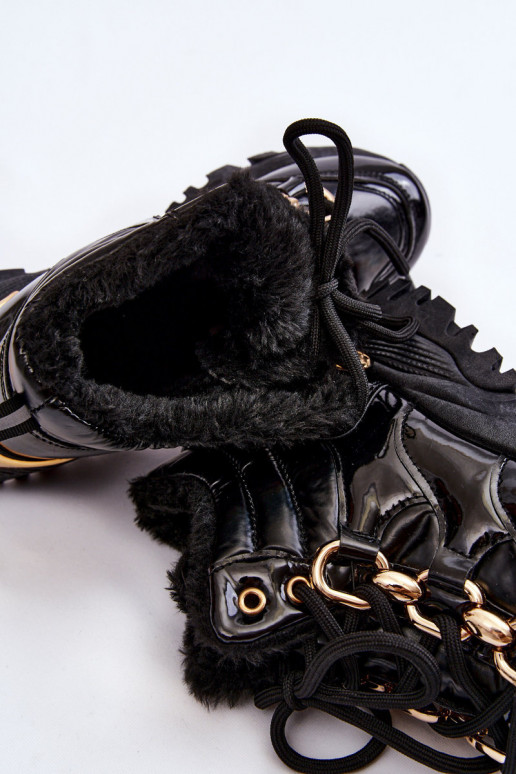 Femminile riscaldamento scarpe da ginnastica scarpe con lacci colore nero Bastini