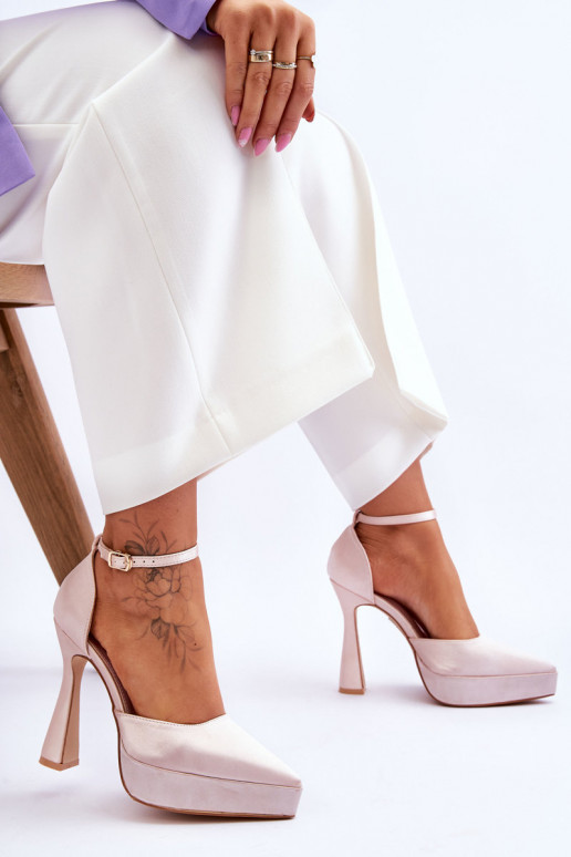 Alla moda Scarpe Su un perno più largo Tonalità rosa chiaro Devedness