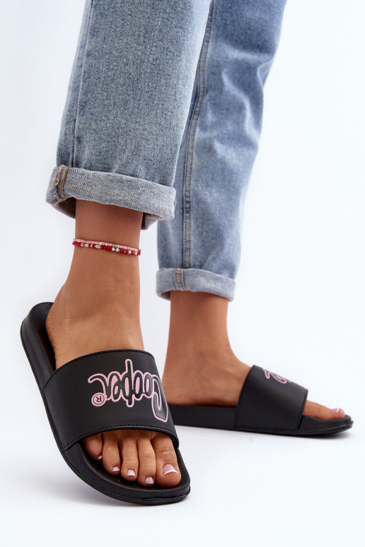 Femminile Pantofole Lee Cooper LCIN-24-42-2482L colore nero