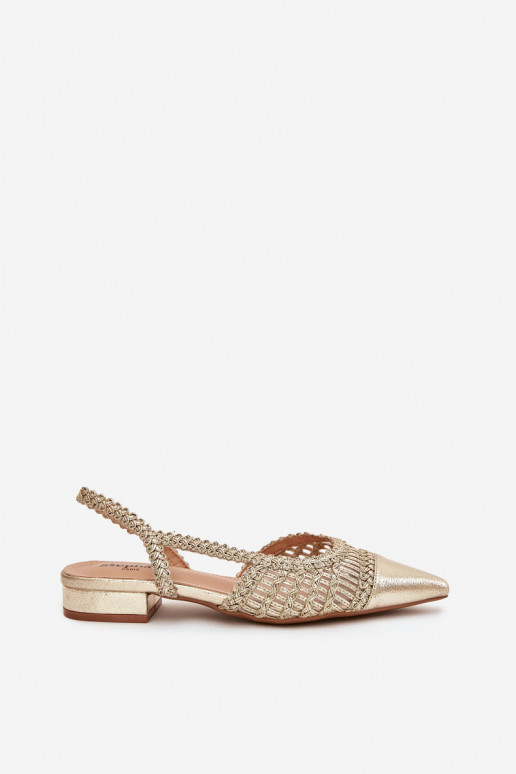 Sandali da donna Con treccia Klocke colore dorato Nivorra