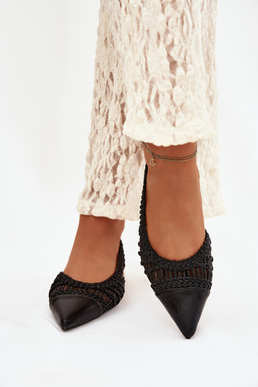 Sandali da donna Con treccia Klocke colore nero Nivorra