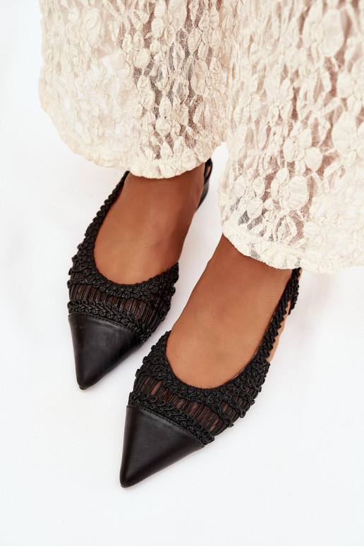 Sandali da donna Con treccia Klocke colore nero Nivorra