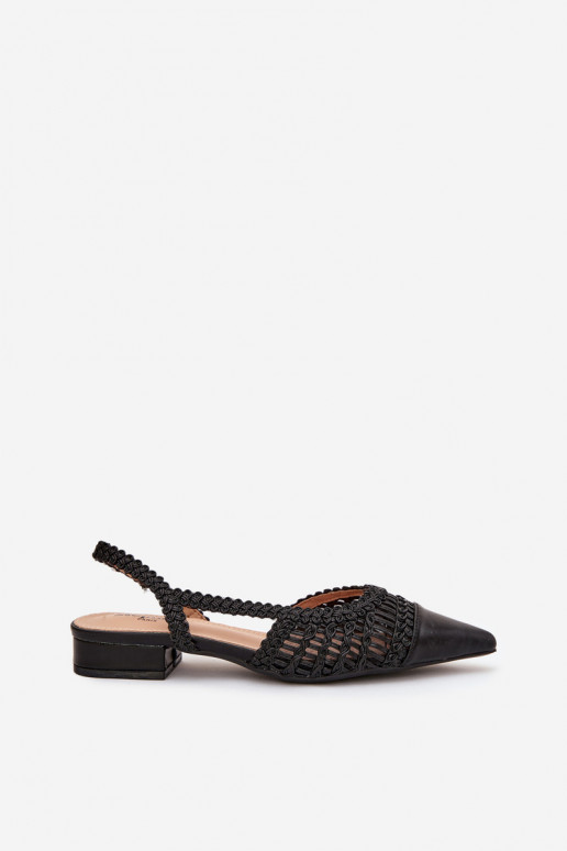 Sandali da donna Con treccia Klocke colore nero Nivorra