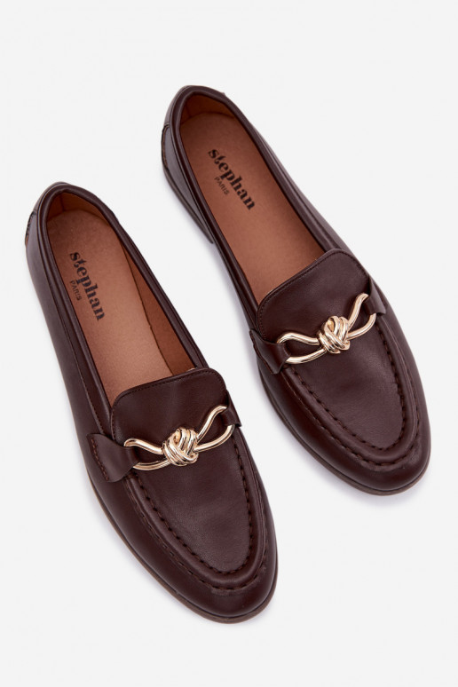 Mocassini Femminile Con decorazioni Detalem CzekoladoAe Rosynne